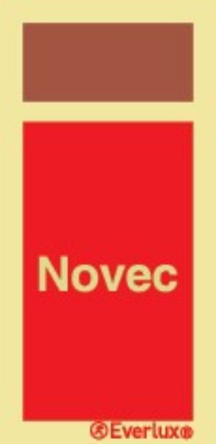 Supplementary sign Novec - 75 x150 mm  - 2019
